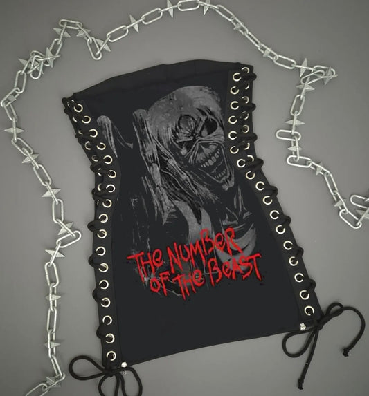 Iron Maiden Number Of The Beast Lace Up Dress