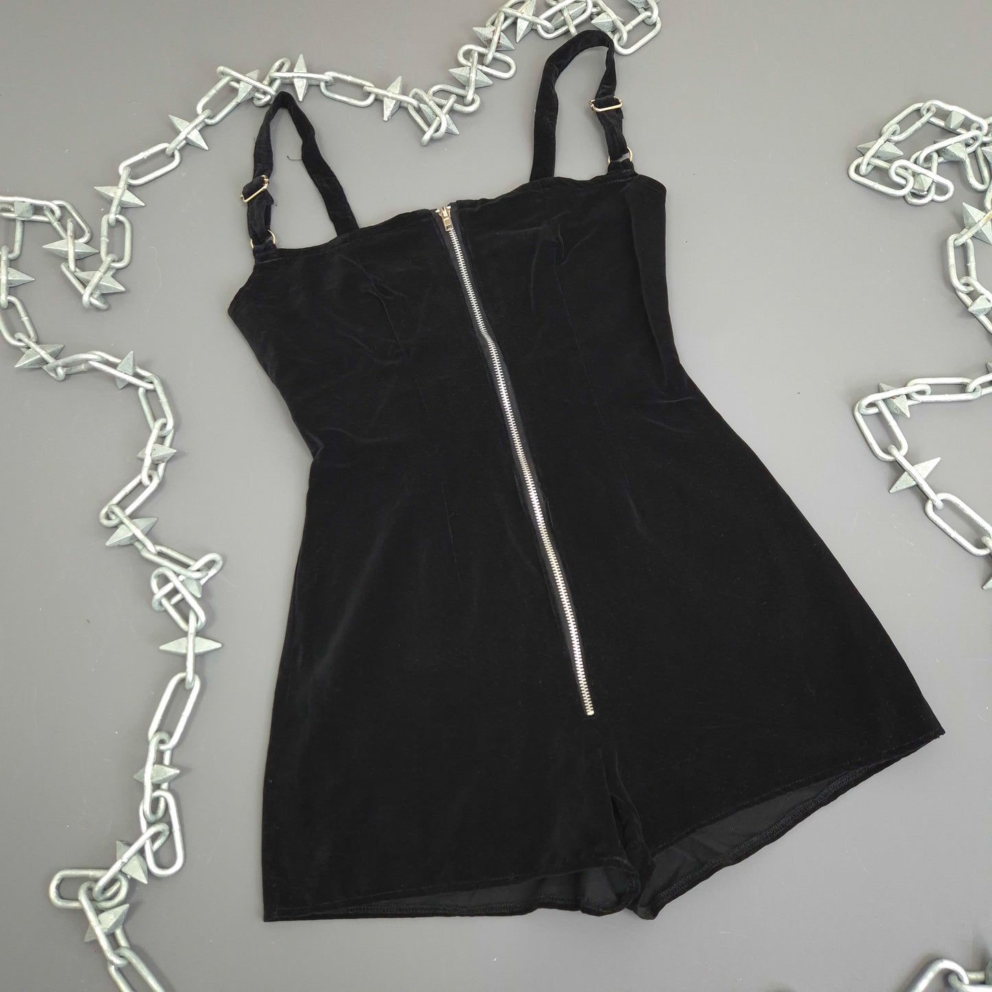 Black Velvet Playsuit