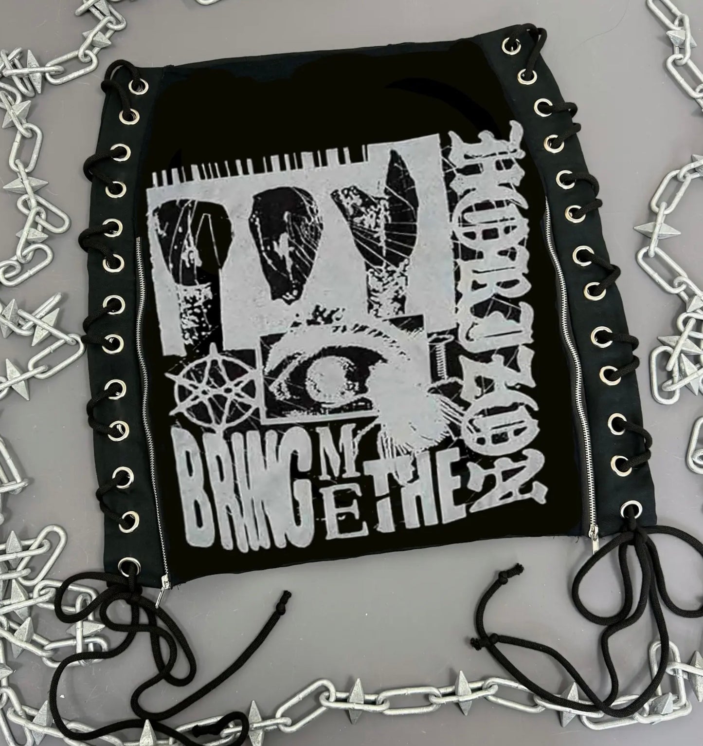 Bring Me The Horizon Bug Lace Up Skirt