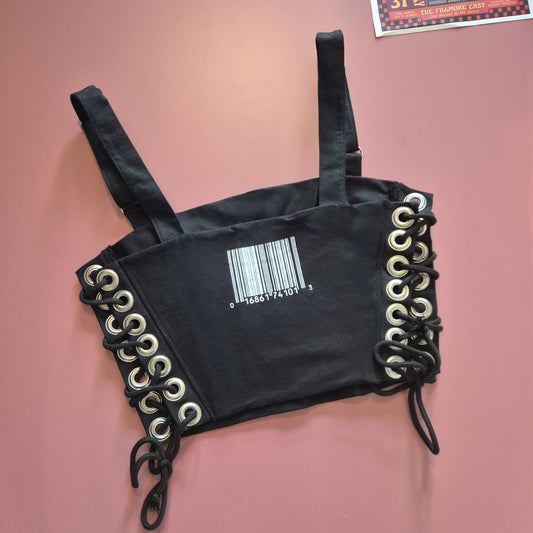 Slipknot Pulling Teeth Lace Up Top With Straps
