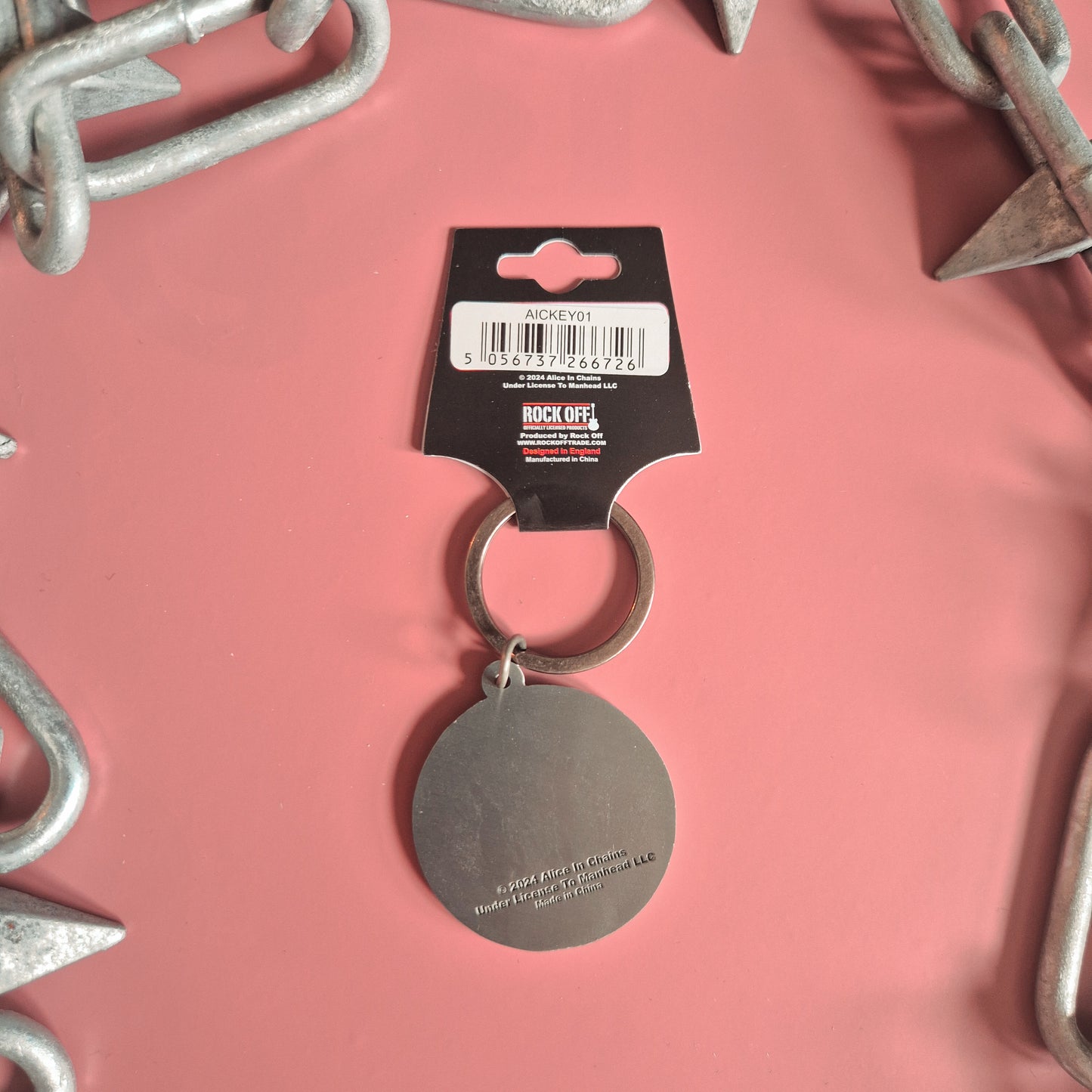 Alice In Chains Metal Keyring