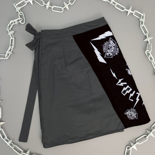 AC/DC Bandana Wrap Skirt