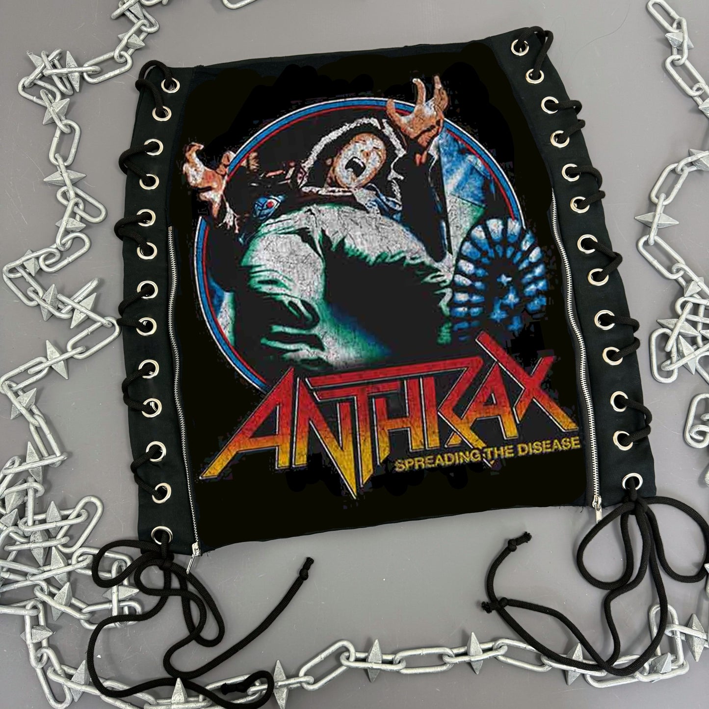 Anthrax Spreading Vignette Lace Up Skirt