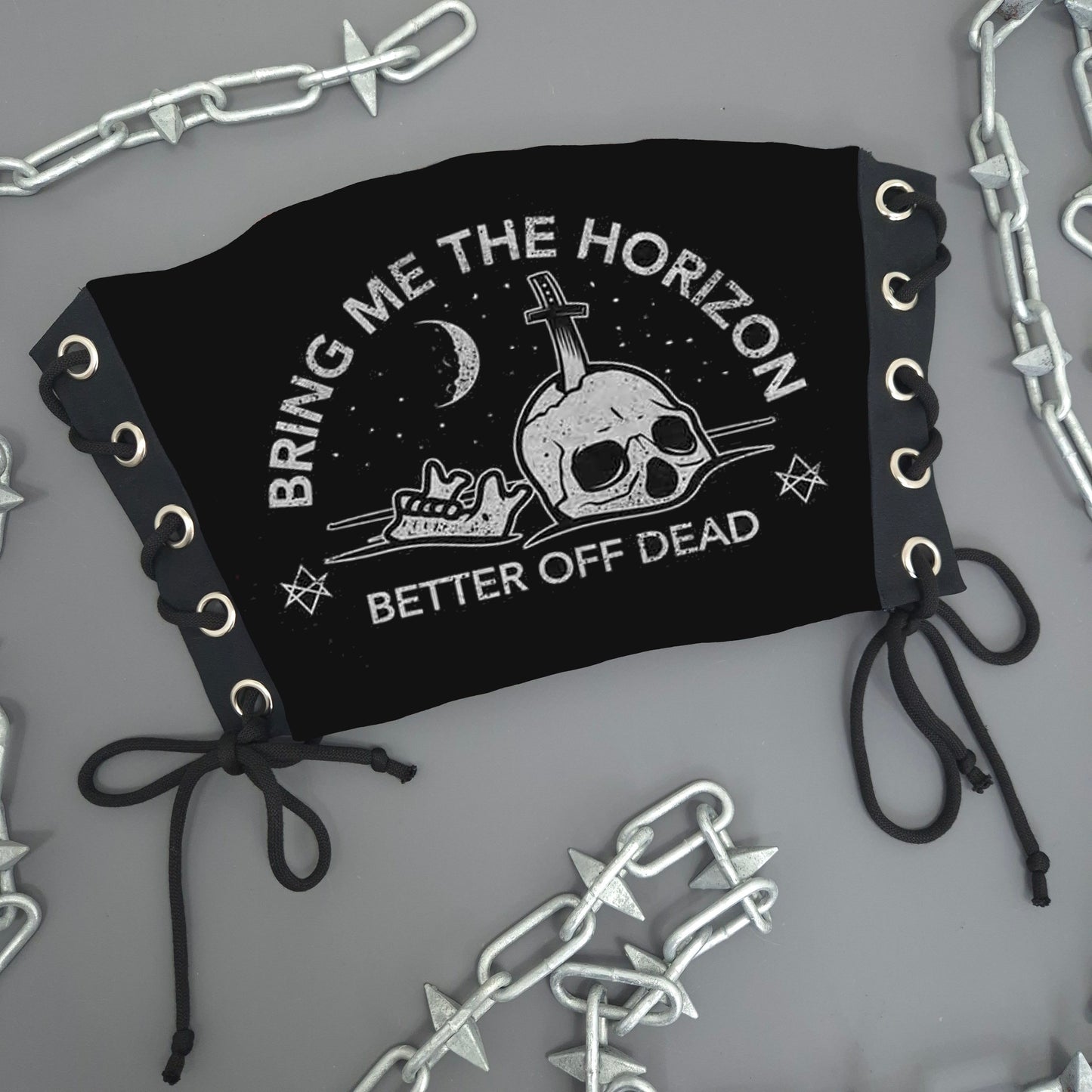 Bring Me The Horizon Happy Song Lace Up Top