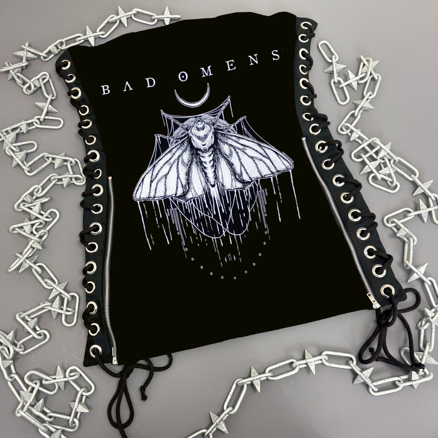 Bad Omens Moth Lace Up Dress