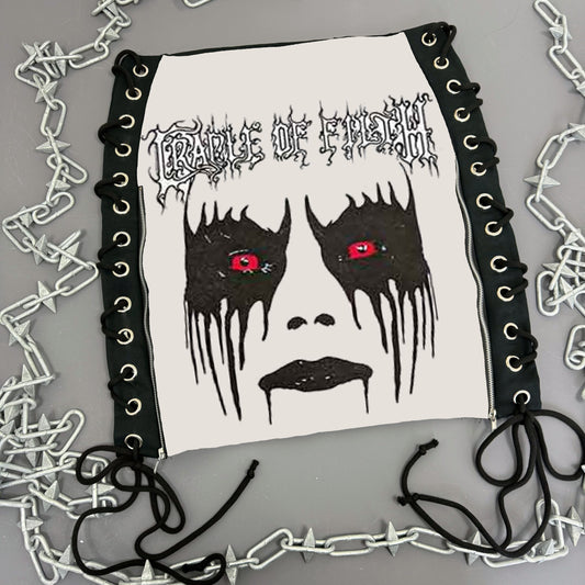 Cradle Of Filth Dani Make Up Lace Up Skirt