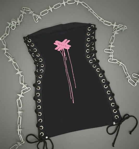 Electric Callboy Lace Up Dress