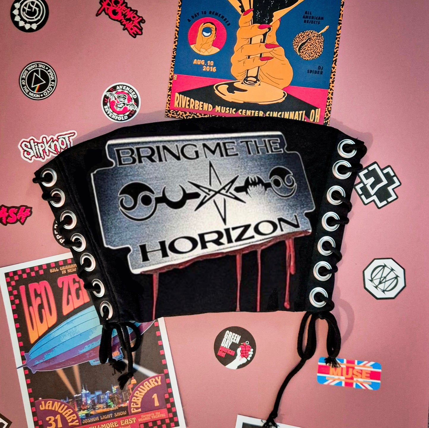 Bring Me The Horizon Razorblade Lace Up Top