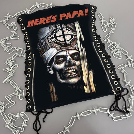 Ghost Here's Papa Lace Up Dress