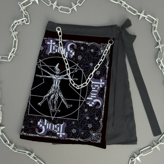 Ghost Bandana Wrap Skirt