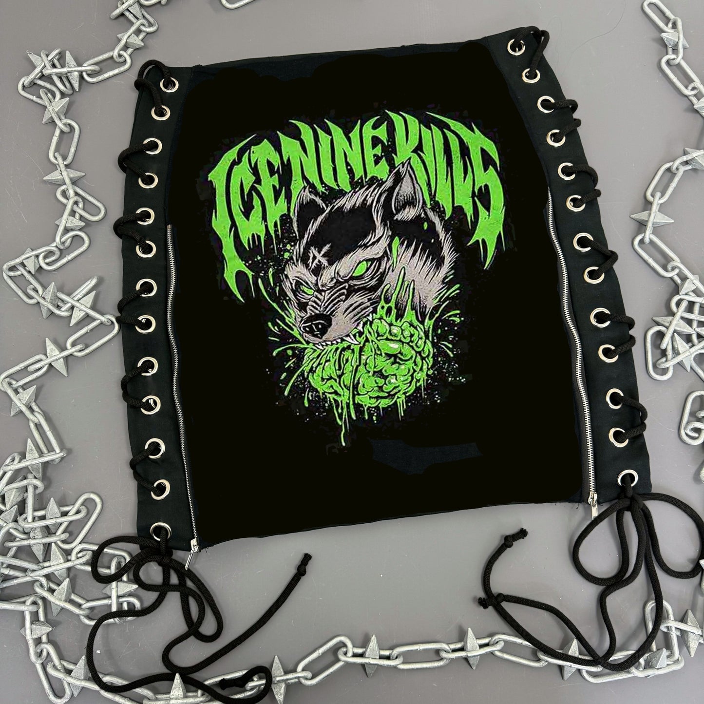 Ice Nine Kills Lace Up Skirt