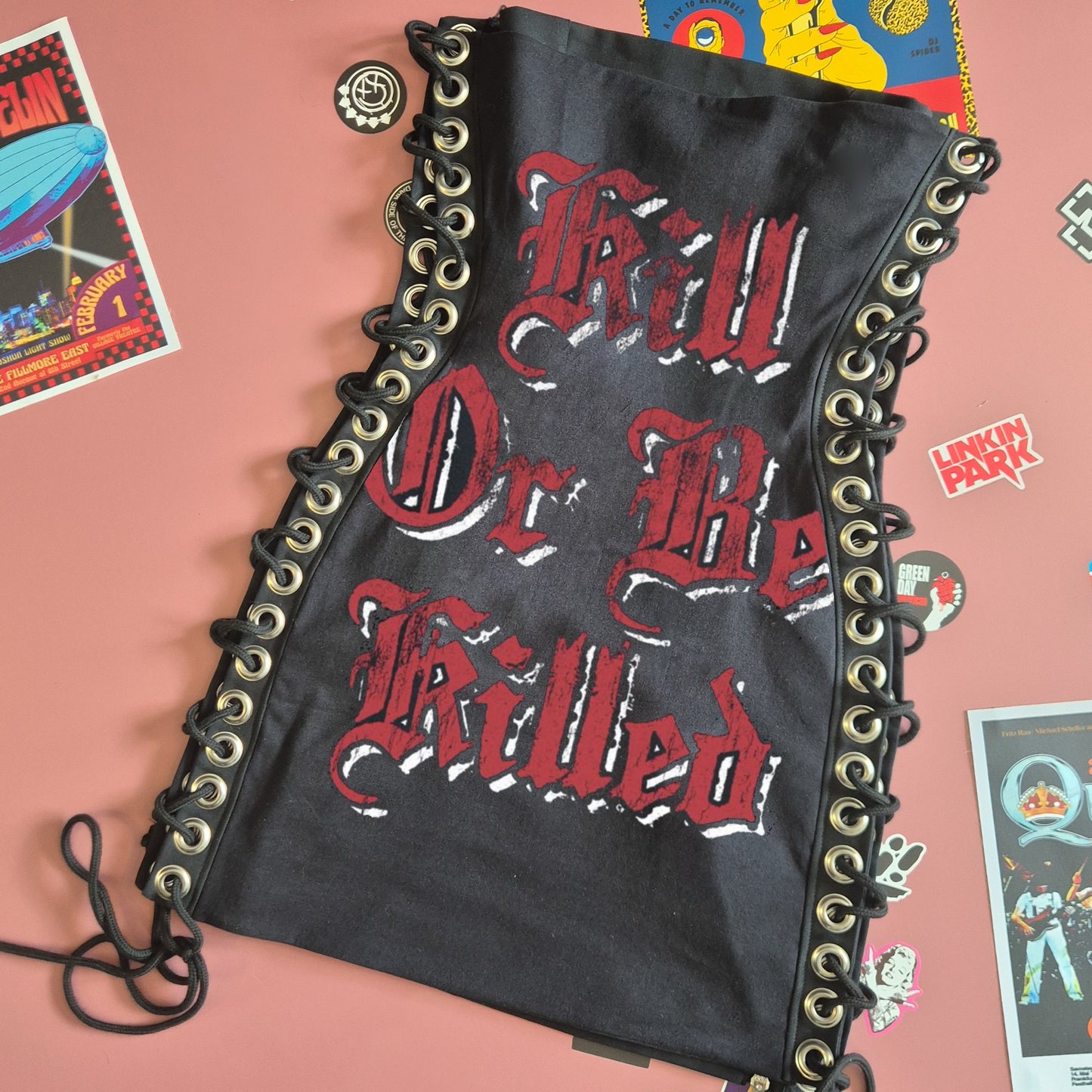 A Day To Remember Hound Lace Up Dress