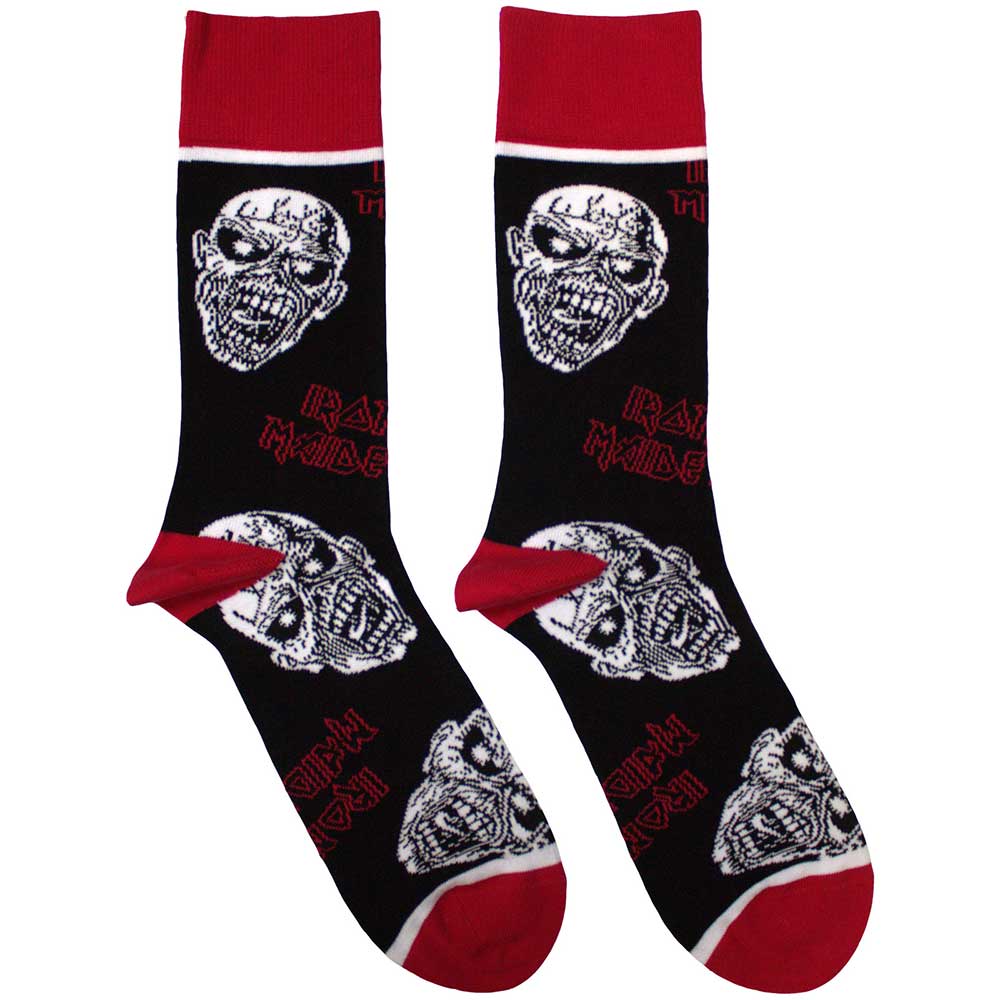 Iron Maiden Eddie Skulls Socks