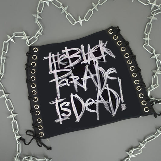 My Chemical Romance Lace Up Skirt