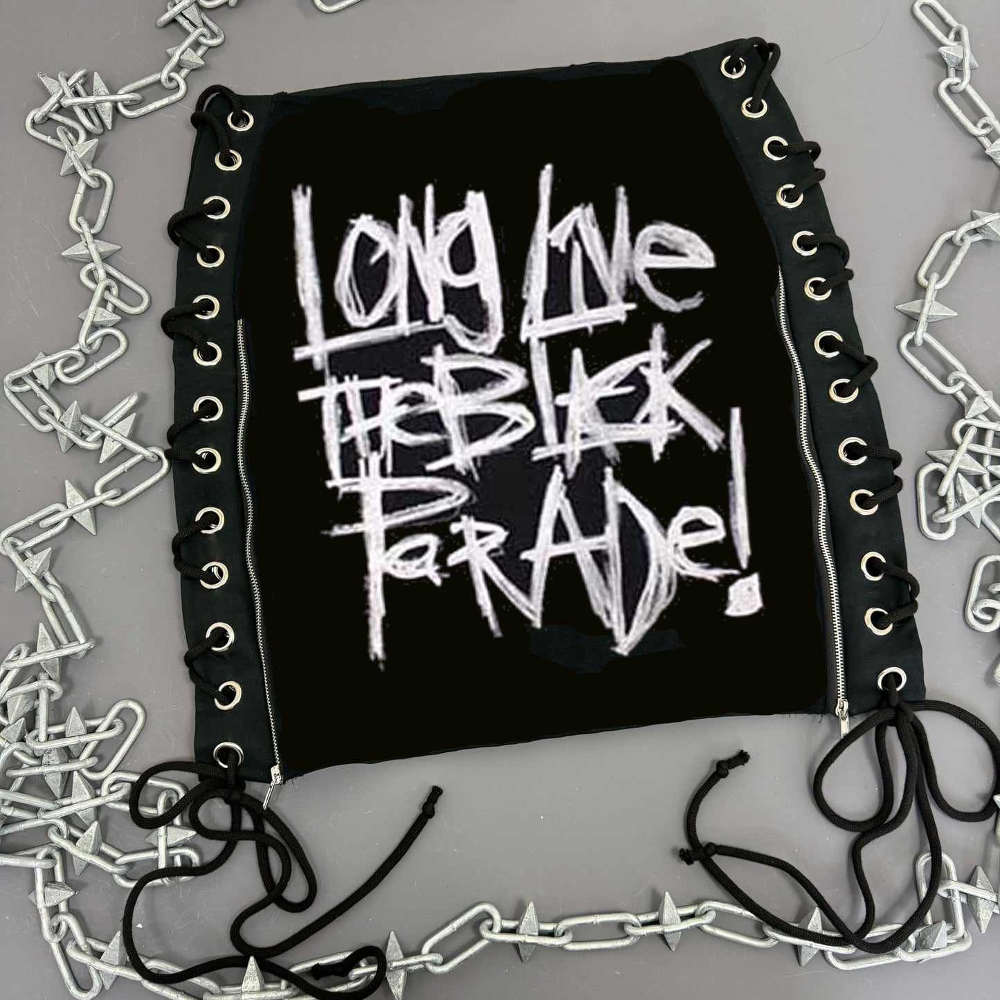 My Chemical Romance Lace Up Skirt