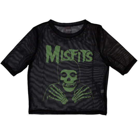 Misfits Green Hands Mesh Crop Top