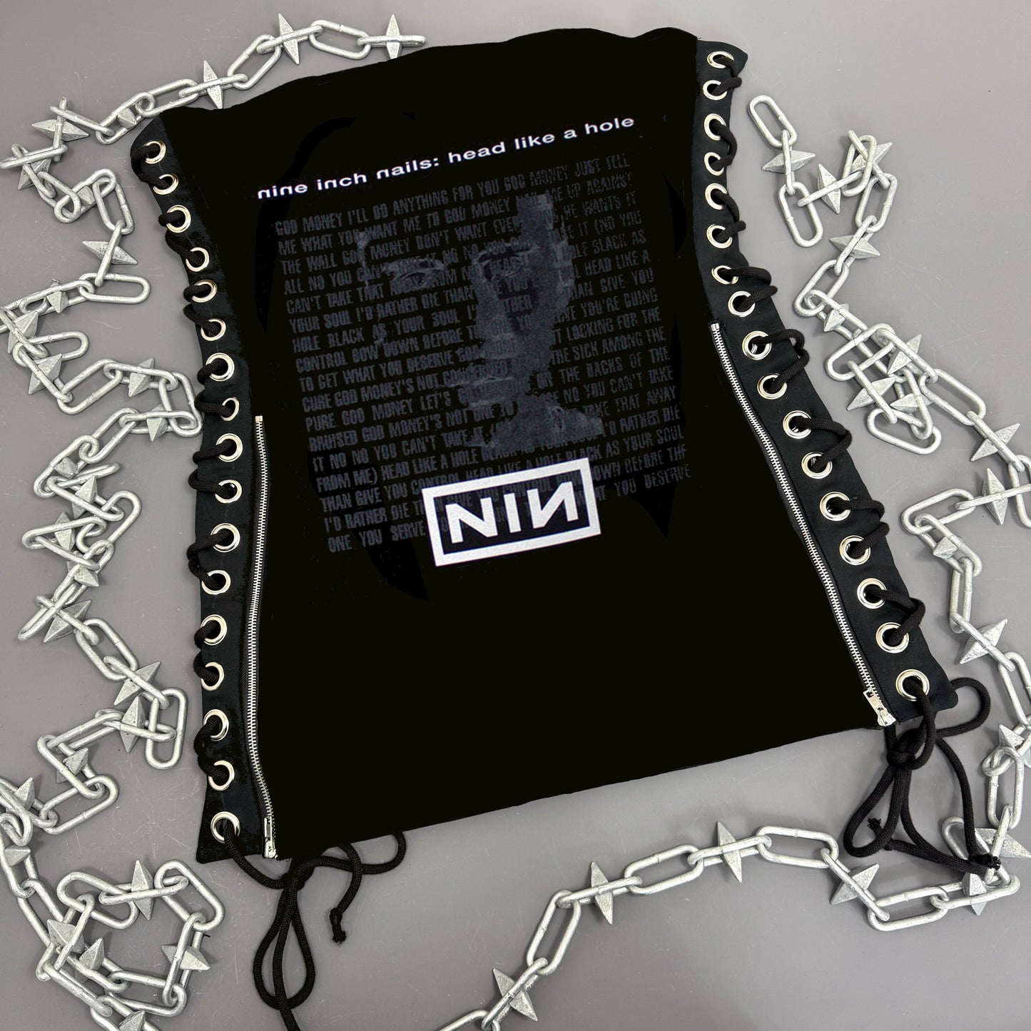 Nine Inch Nails Lace Up Dress