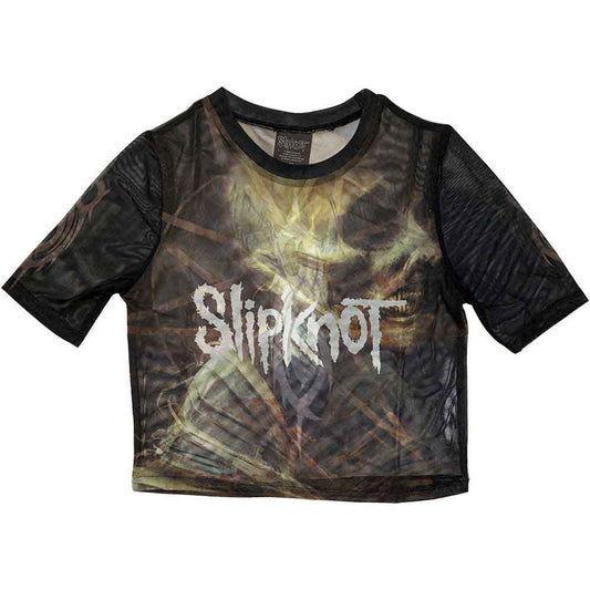 Slipknot The End, So Far Mesh Crop Top