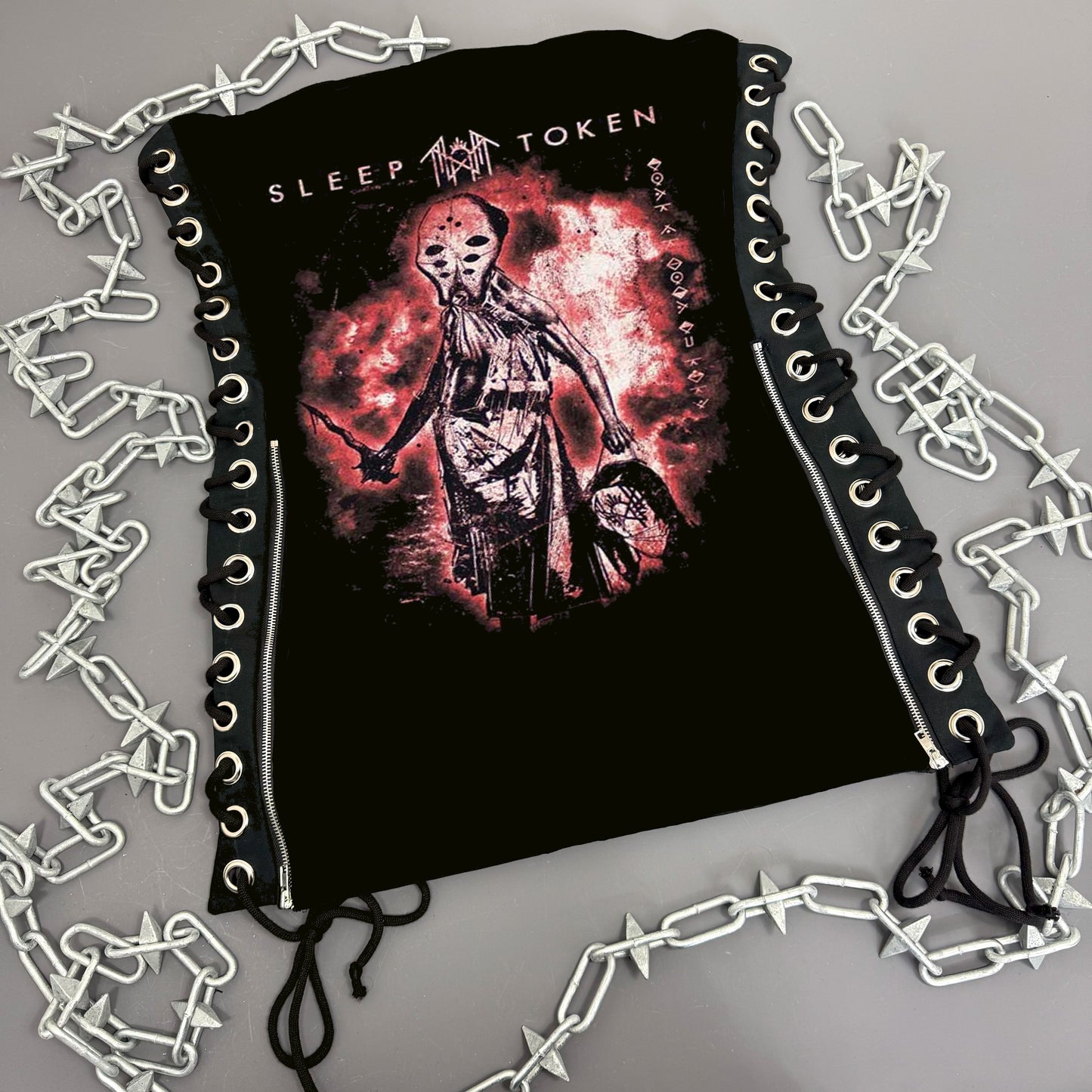 Sleep Token Lace Up Dress