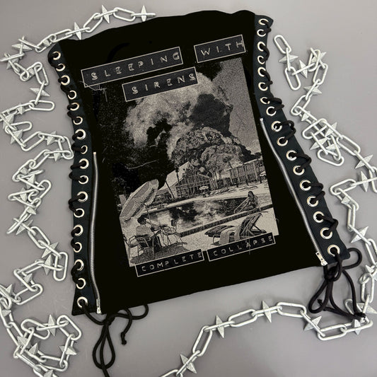 Sleeping With Sirens Complete Collapse Lace Up Dress