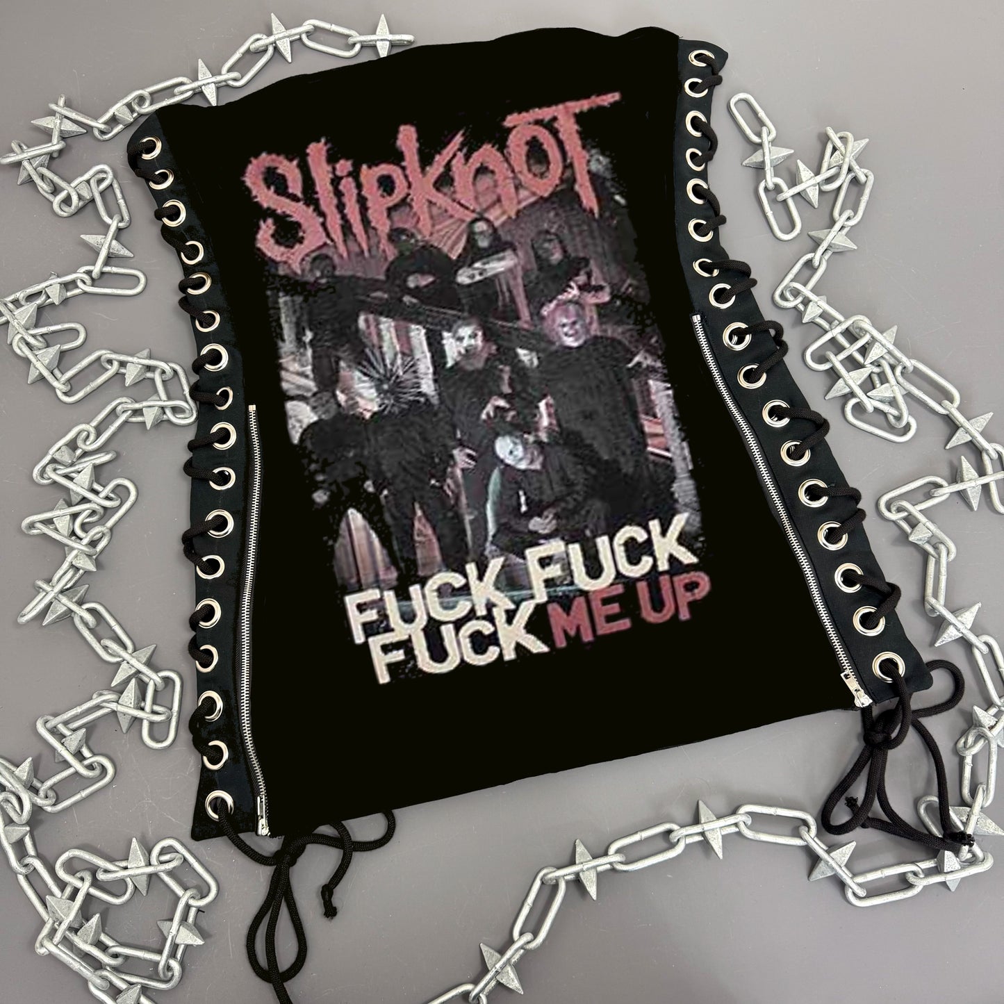 Slipknot Fuck Me Up Lace Up Dress