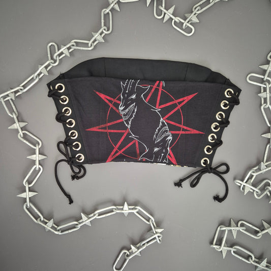 Slipknot Torn Apart Lace Up Top Size 10