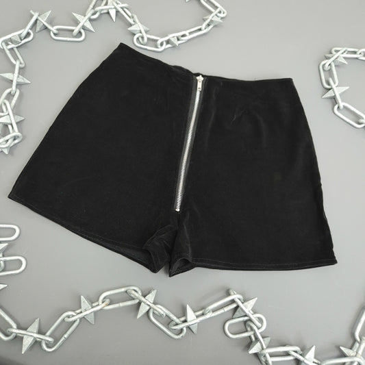 Black Velvet Shorts
