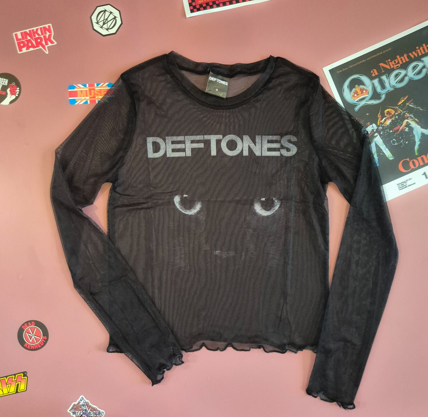 Deftones Sphynx Mesh Crop Top