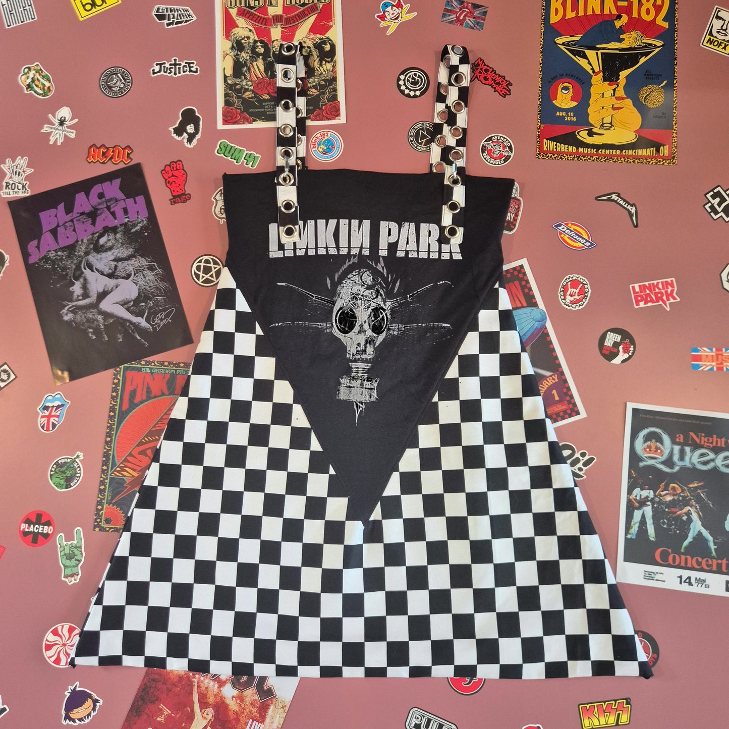 Linkin Park Checkerboard Dress