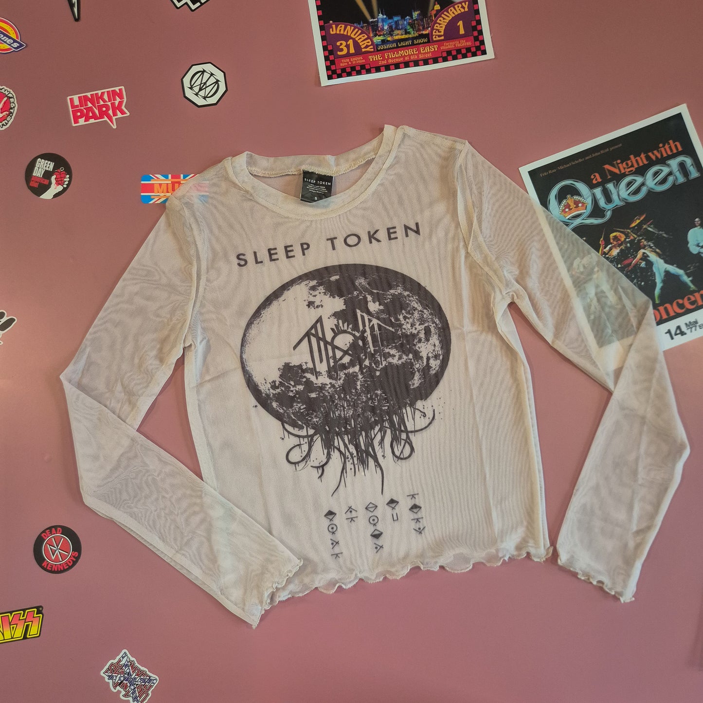 Sleep Token Take Me Back To Eden Mesh Crop Top