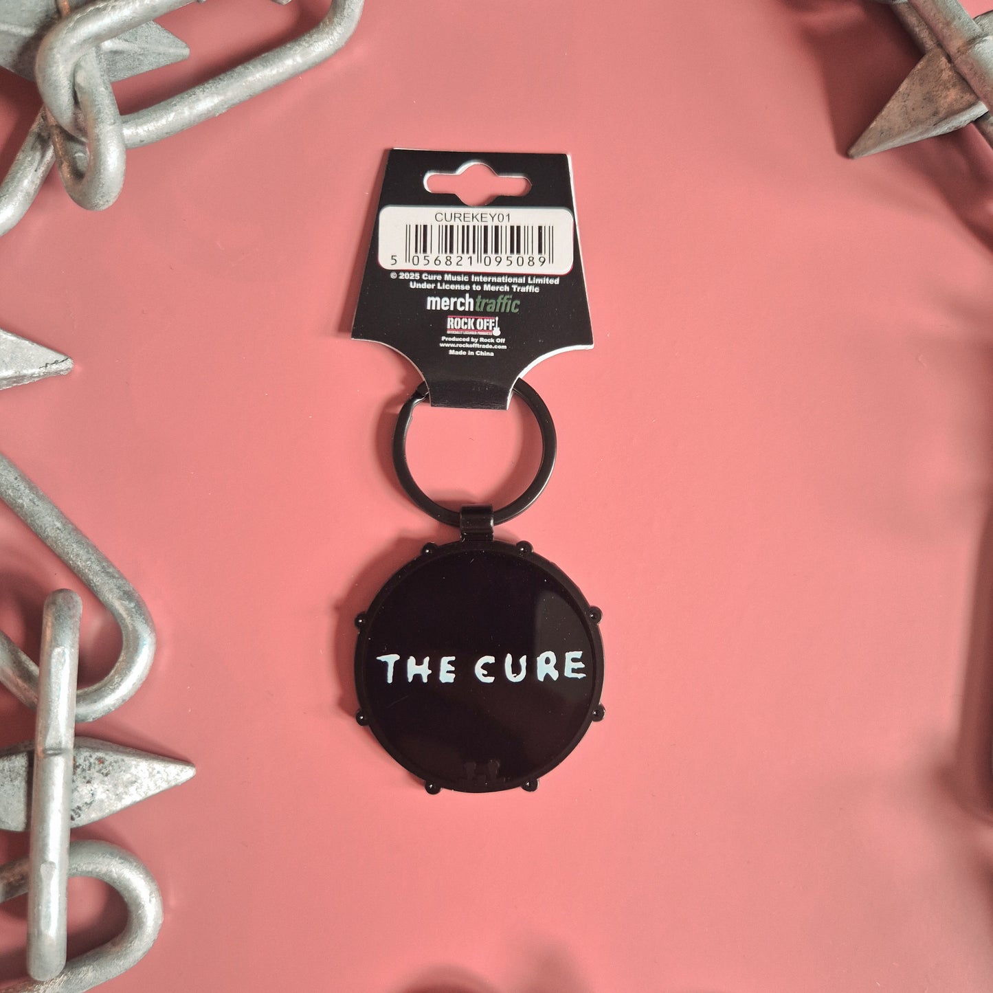 The Cure Metal Keyring