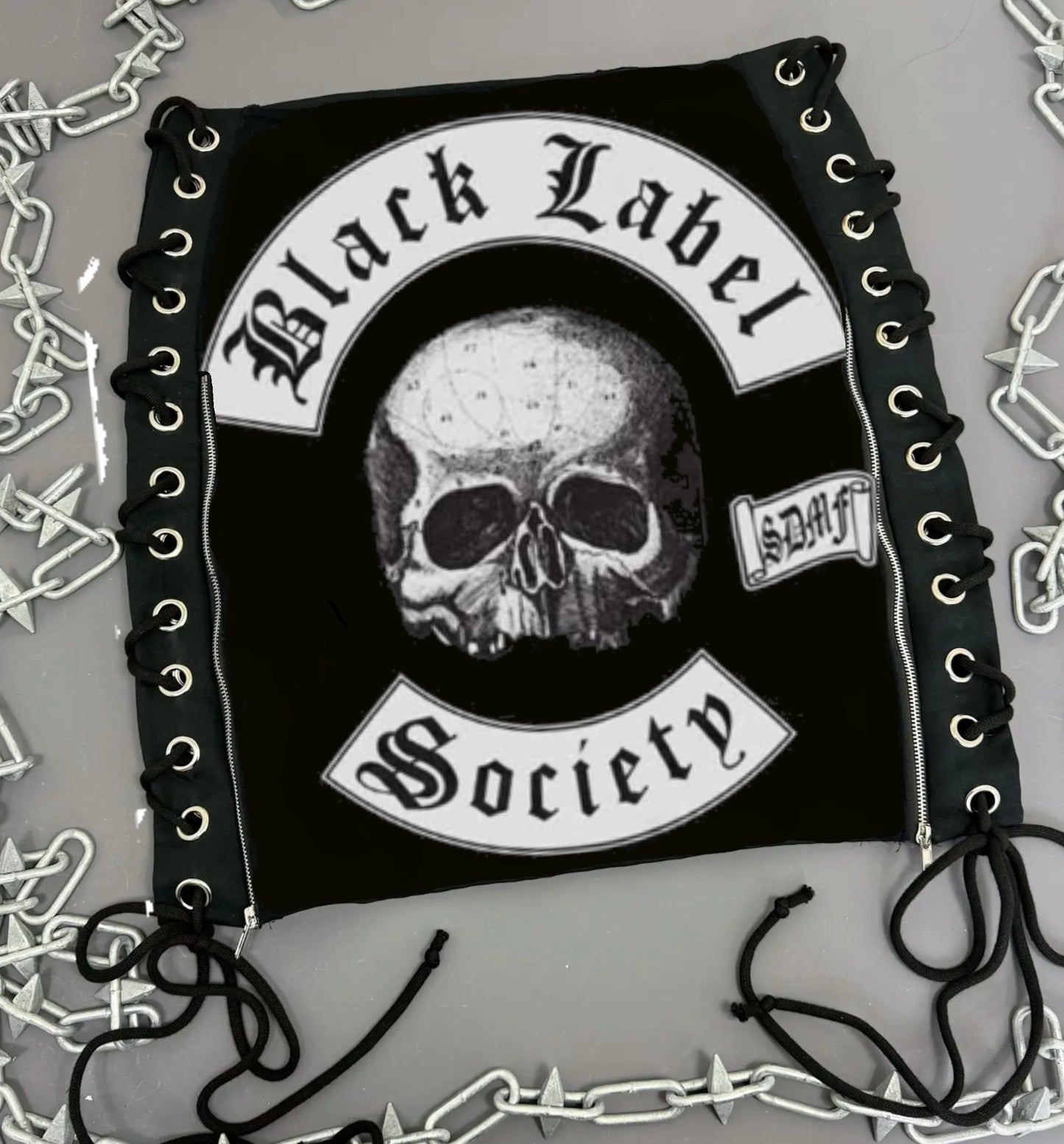 Black Label Society Lace Up Skirt