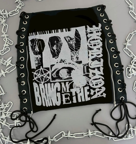 Bring Me The Horizon Bug Lace Up Skirt