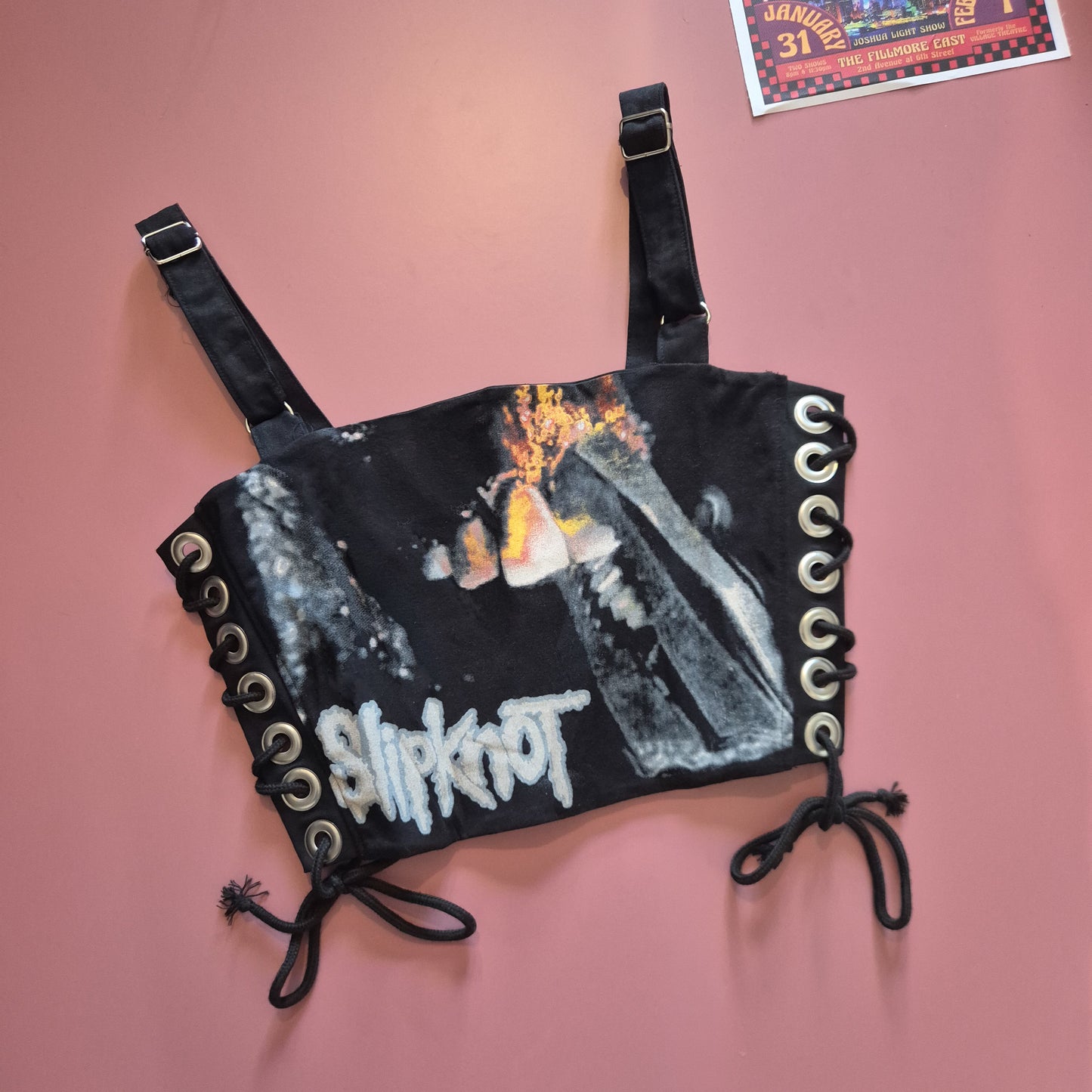 Slipknot Pulling Teeth Lace Up Top With Straps