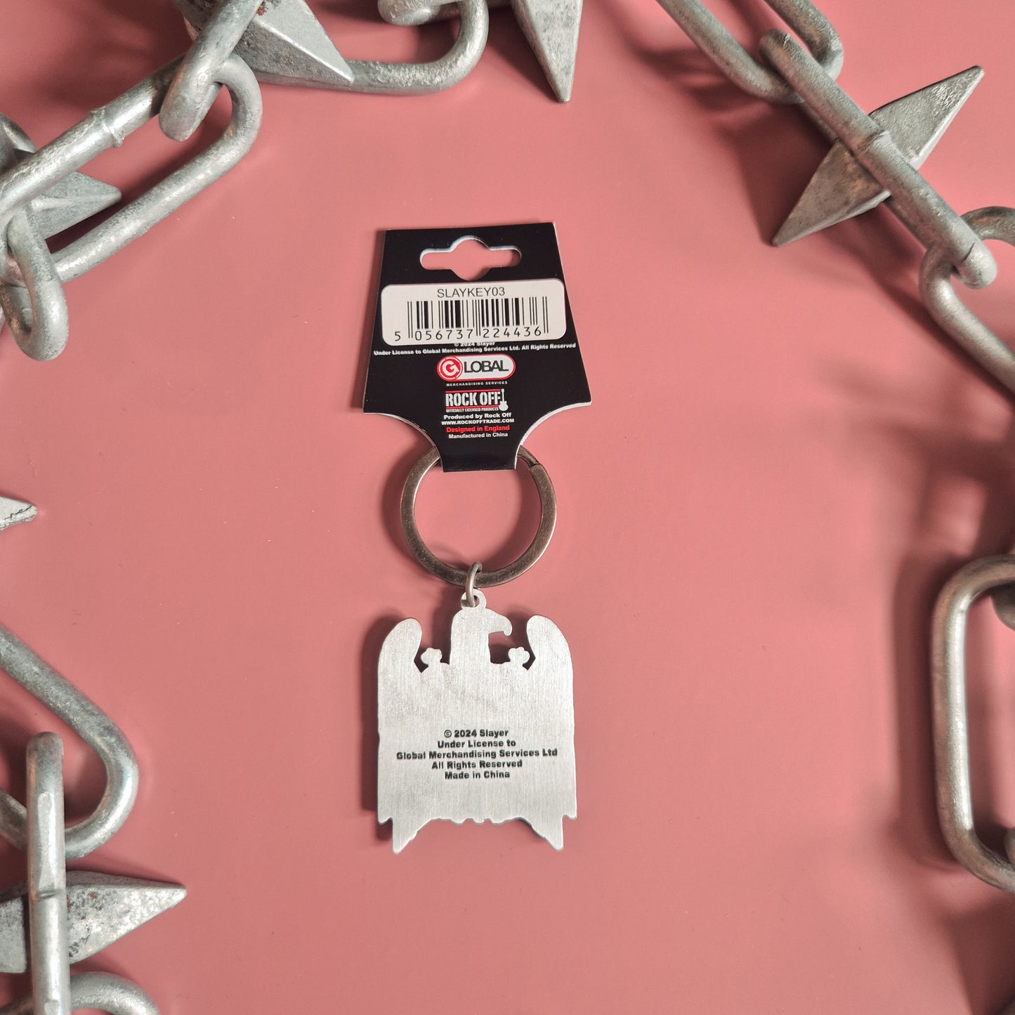 Slayer Metal Keyring