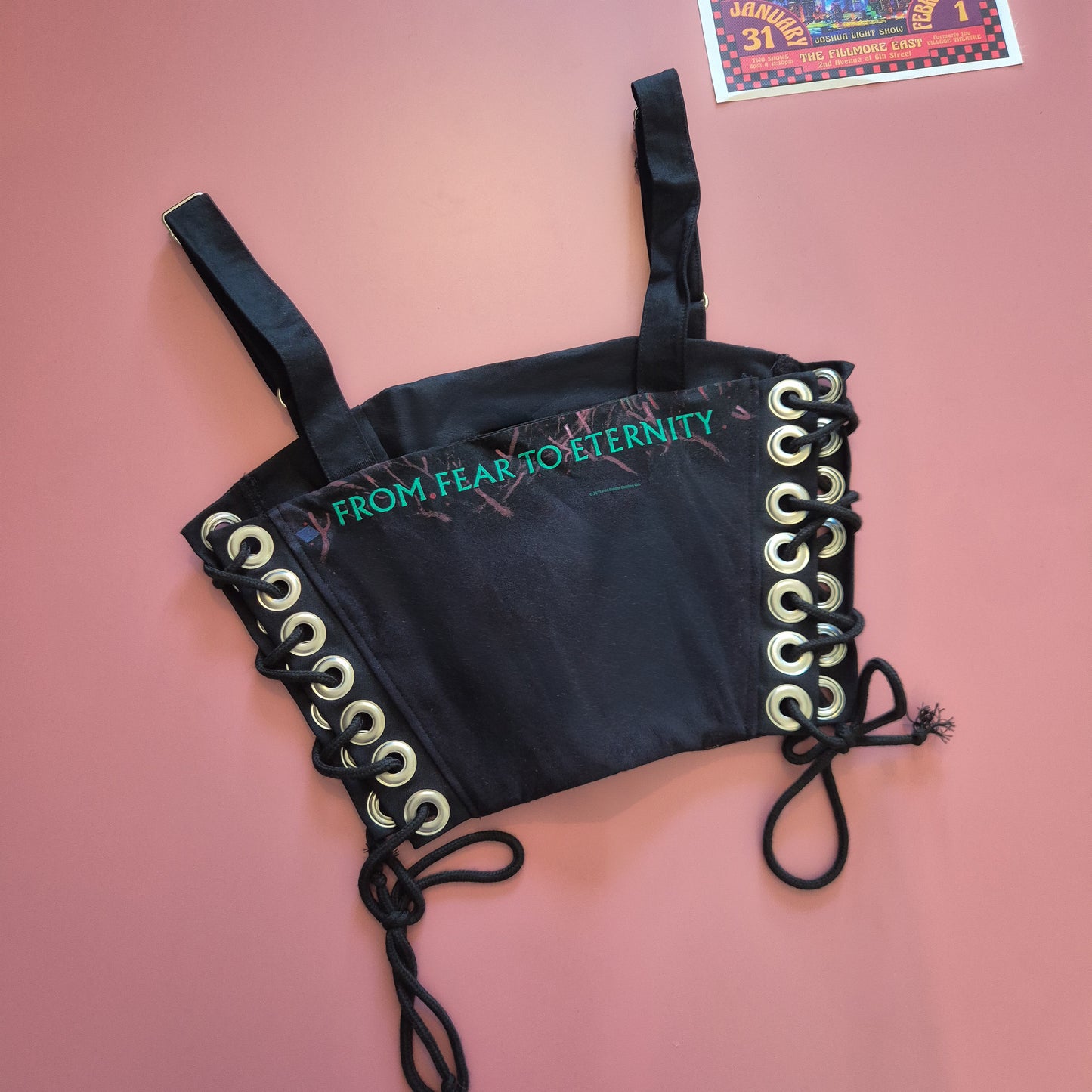 Iron Maiden Lace Up Top with Straps