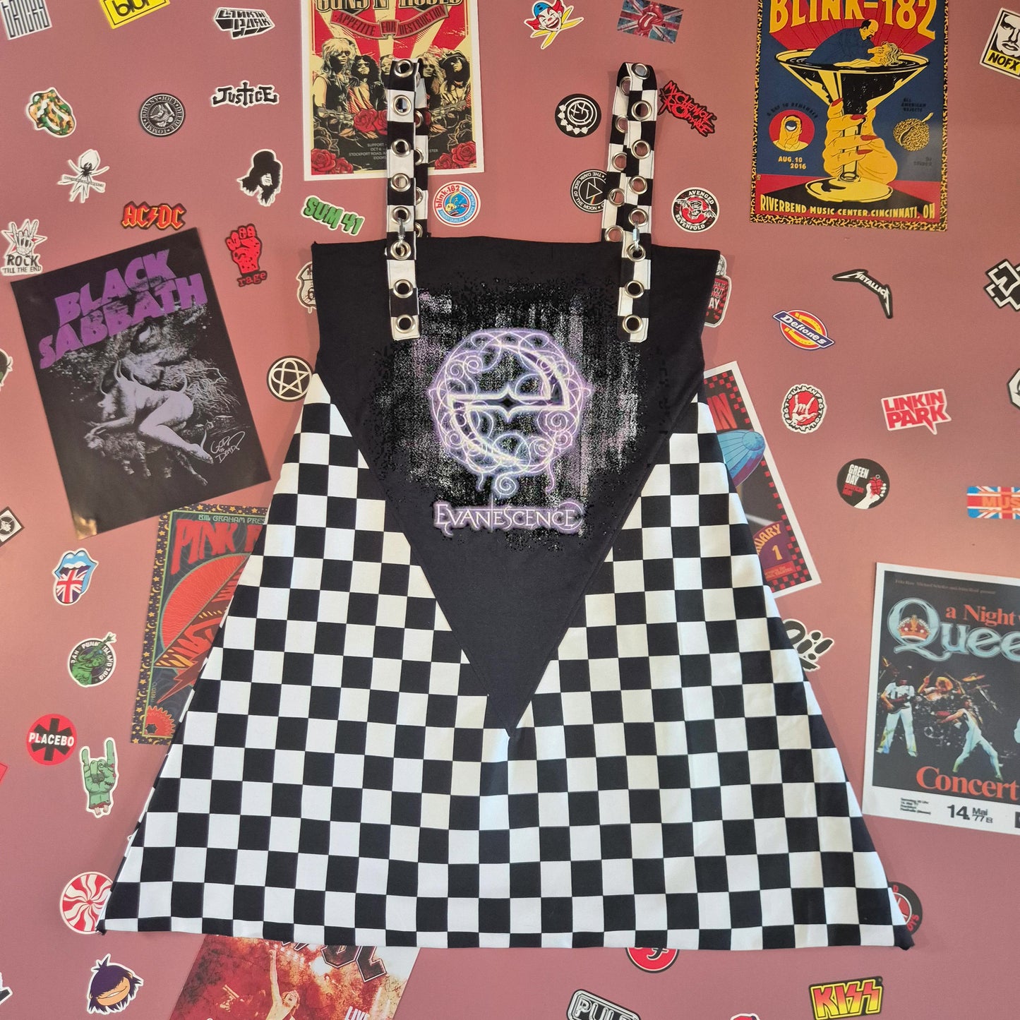 Evanescence Checkerboard Dress