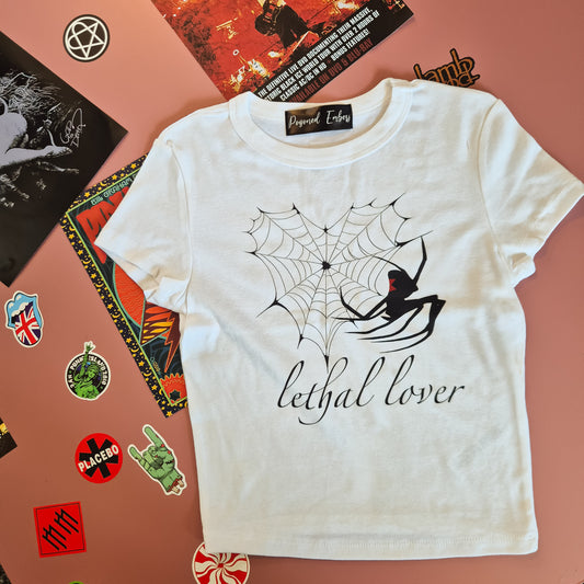 Lethal Lover White Baby Tee