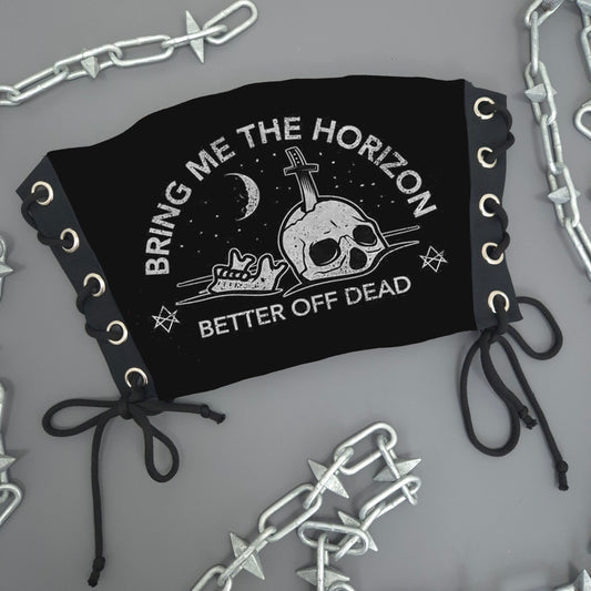 Bring Me The Horizon Happy Song Lace Up Top