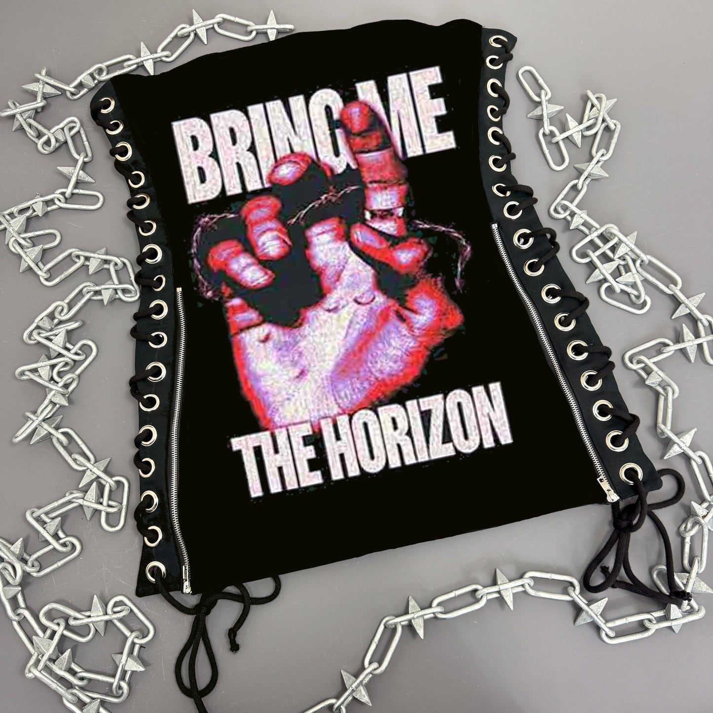 Bring Me The Horizon Lace Up Dress