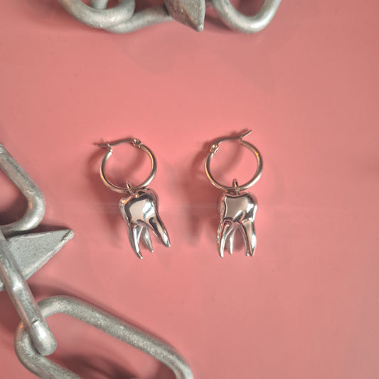 Lover’s Remnant Heavy Tooth Earrings