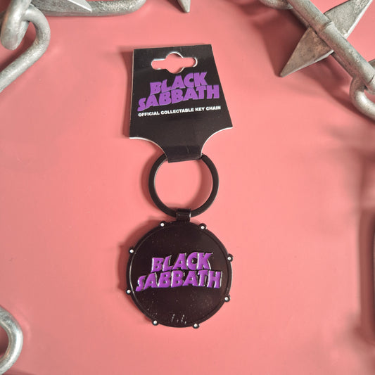 Black Sabbath Metal Keyring