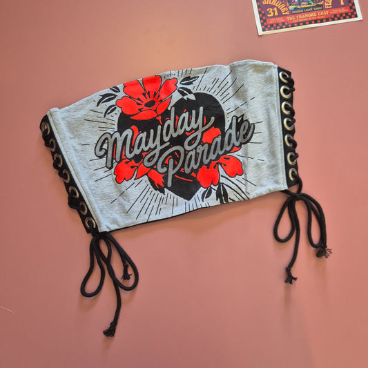 Mayday Parade Lace Up Top
