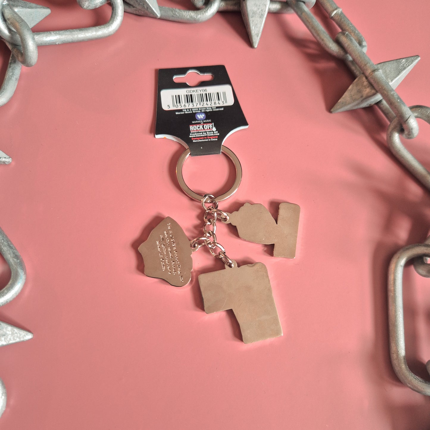 Greenday Metal Keyring