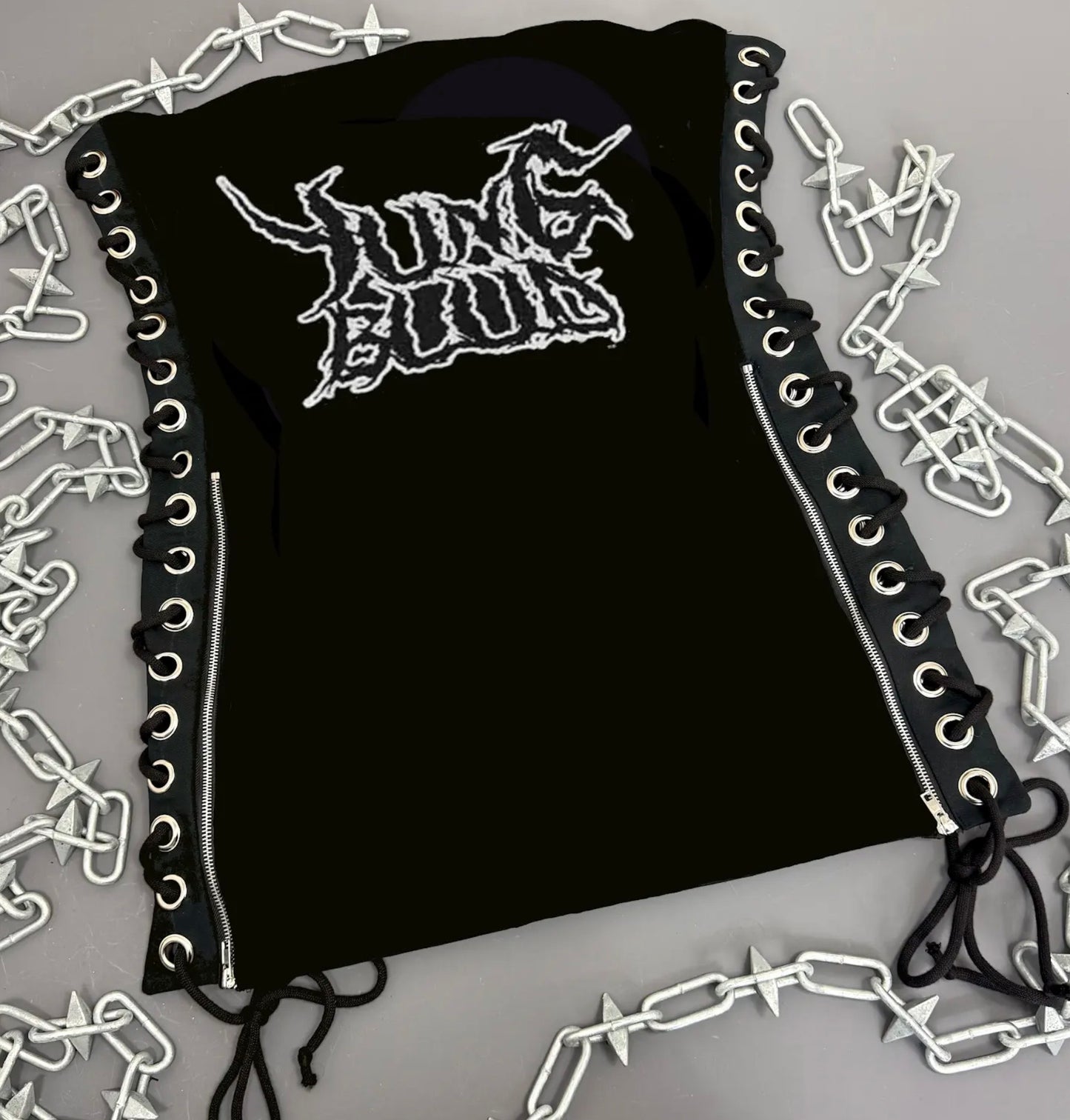 Yungblud Skeleton Lace Up Dress