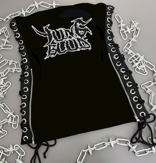 Yungblud Skeleton Lace Up Dress