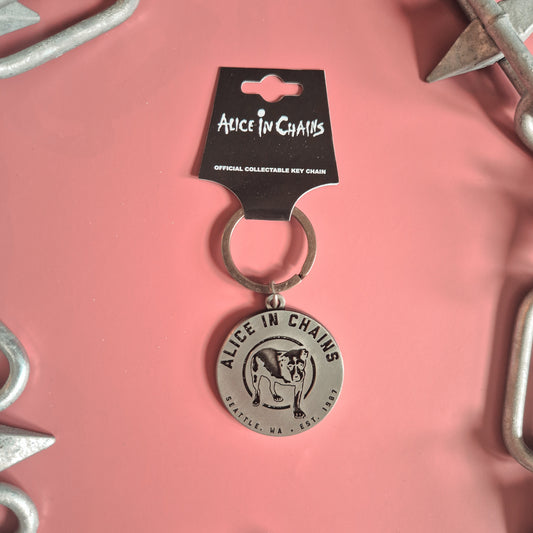 Alice In Chains Metal Keyring