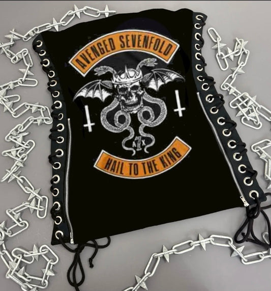 Avenged Sevenfold Hail To The King Lace Up Dress