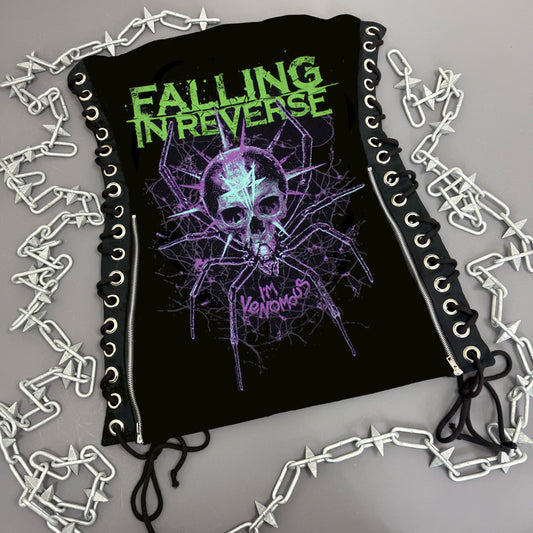 Falling In Reverse Spider Lace Up Dress