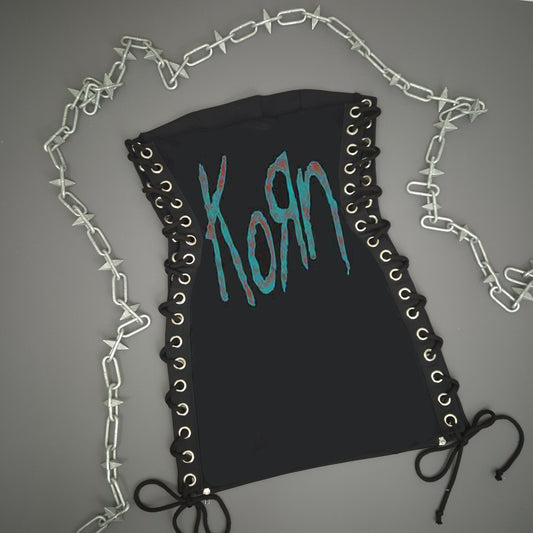 Korn Lace Up Dress